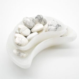 White Howlite Heart - 3cm - 1 Count