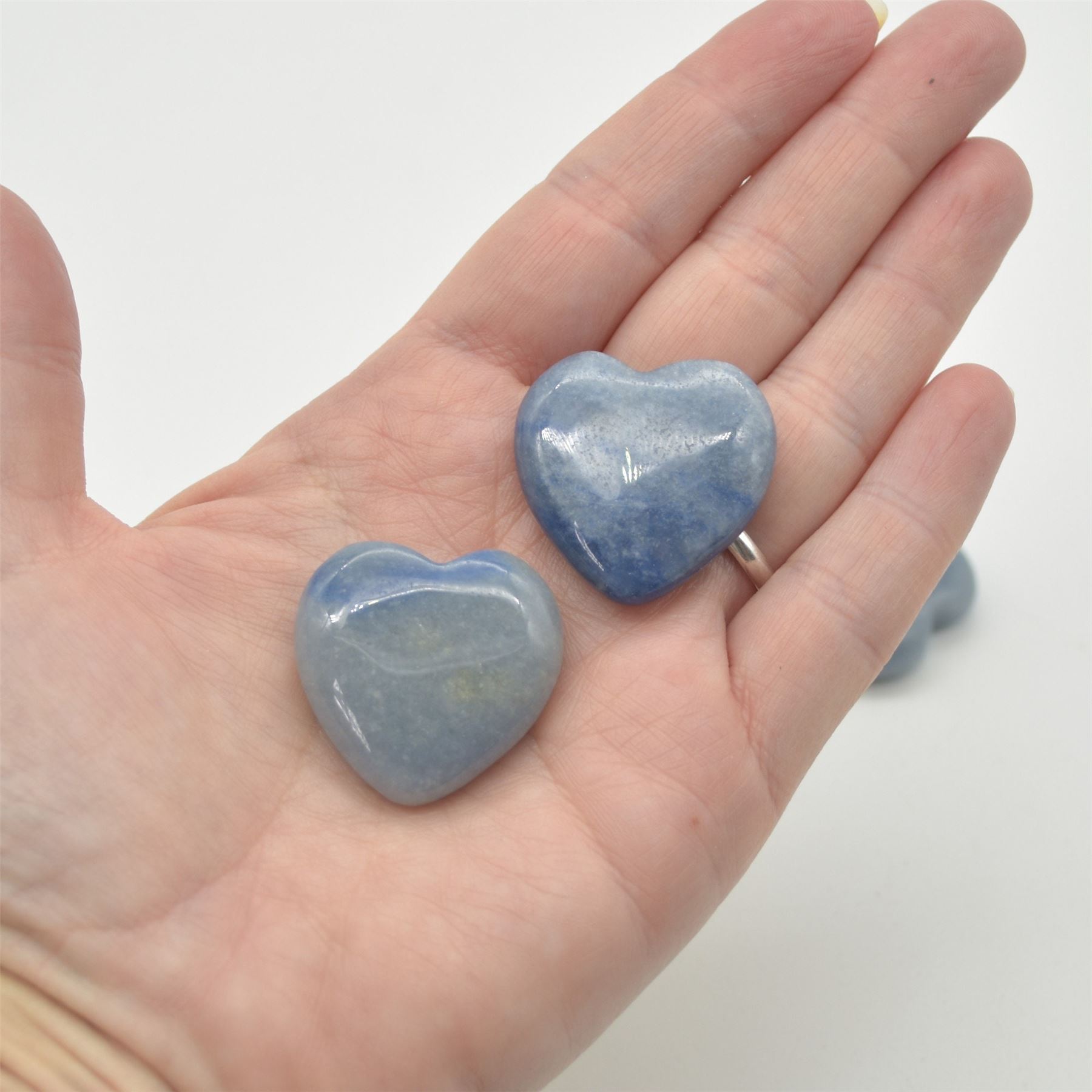 Blue Aventurine Heart - 3cm - 1 Count - Image 6