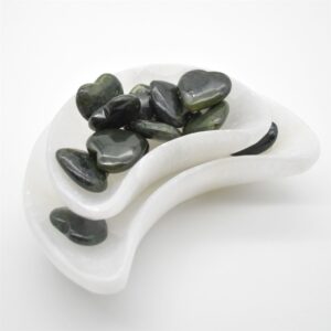 Natural Green Jade Heart - 3cm - 1 Count