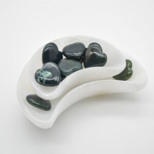 Moss Agate Heart - 3cm - 1 Count