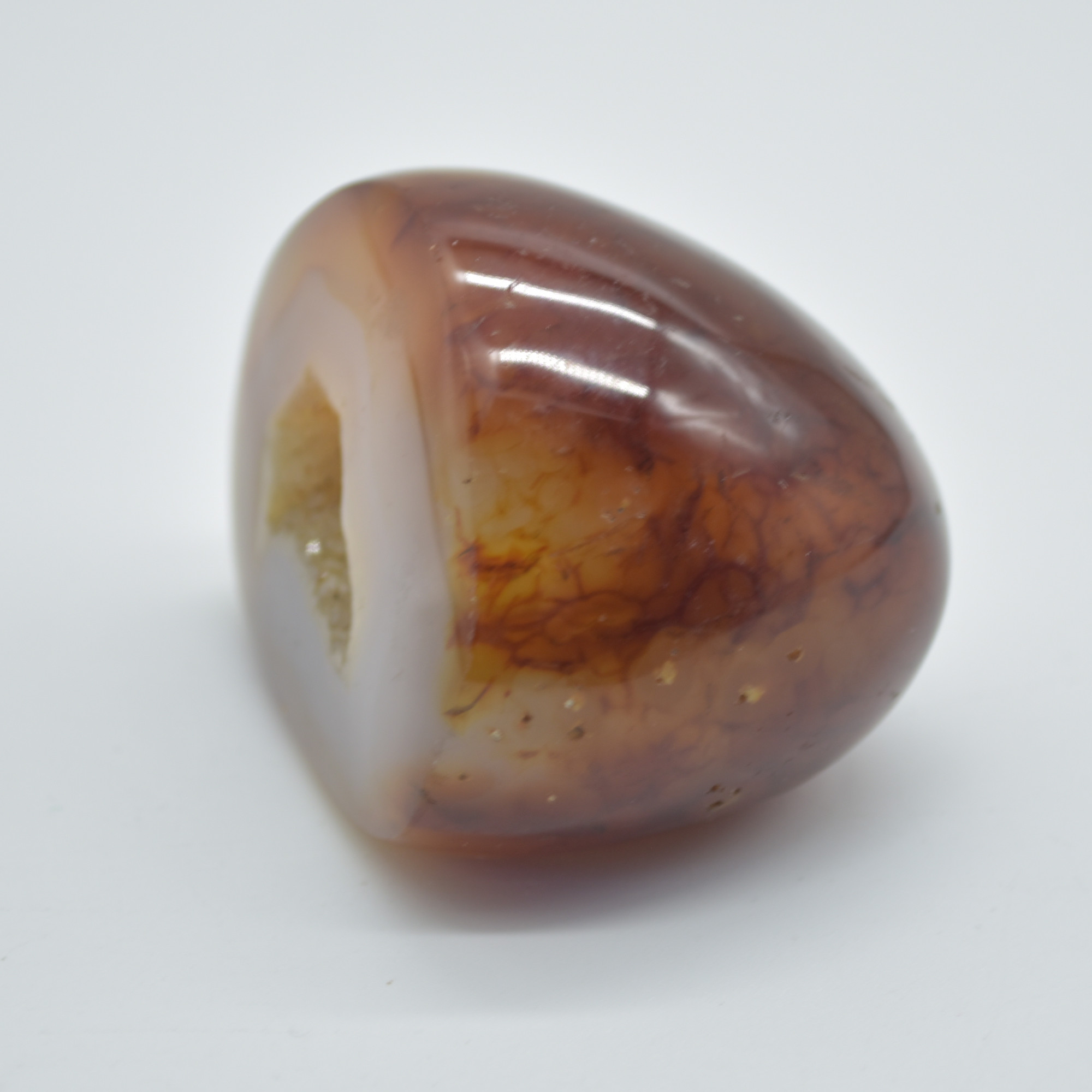 Agate Crystal Geode - 1 Count - 147 grams - 5.5cm x 4cm - #03 - Image 3