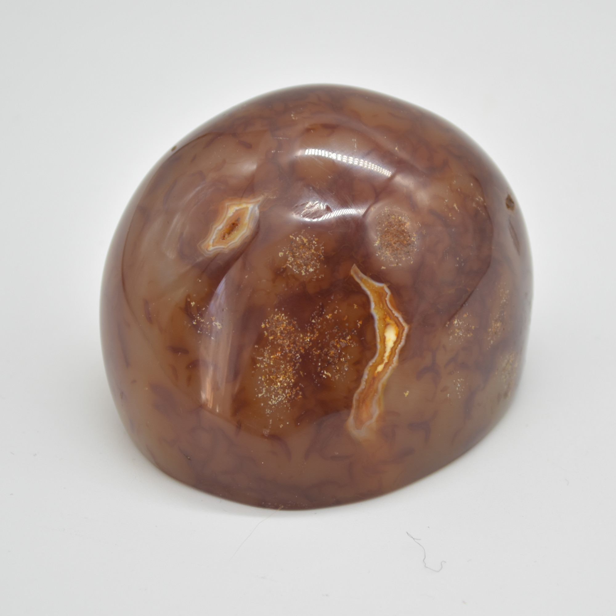 Agate Crystal Geode - 1 Count - 350 grams - 5.5cm x 7cm - #07 - Image 4