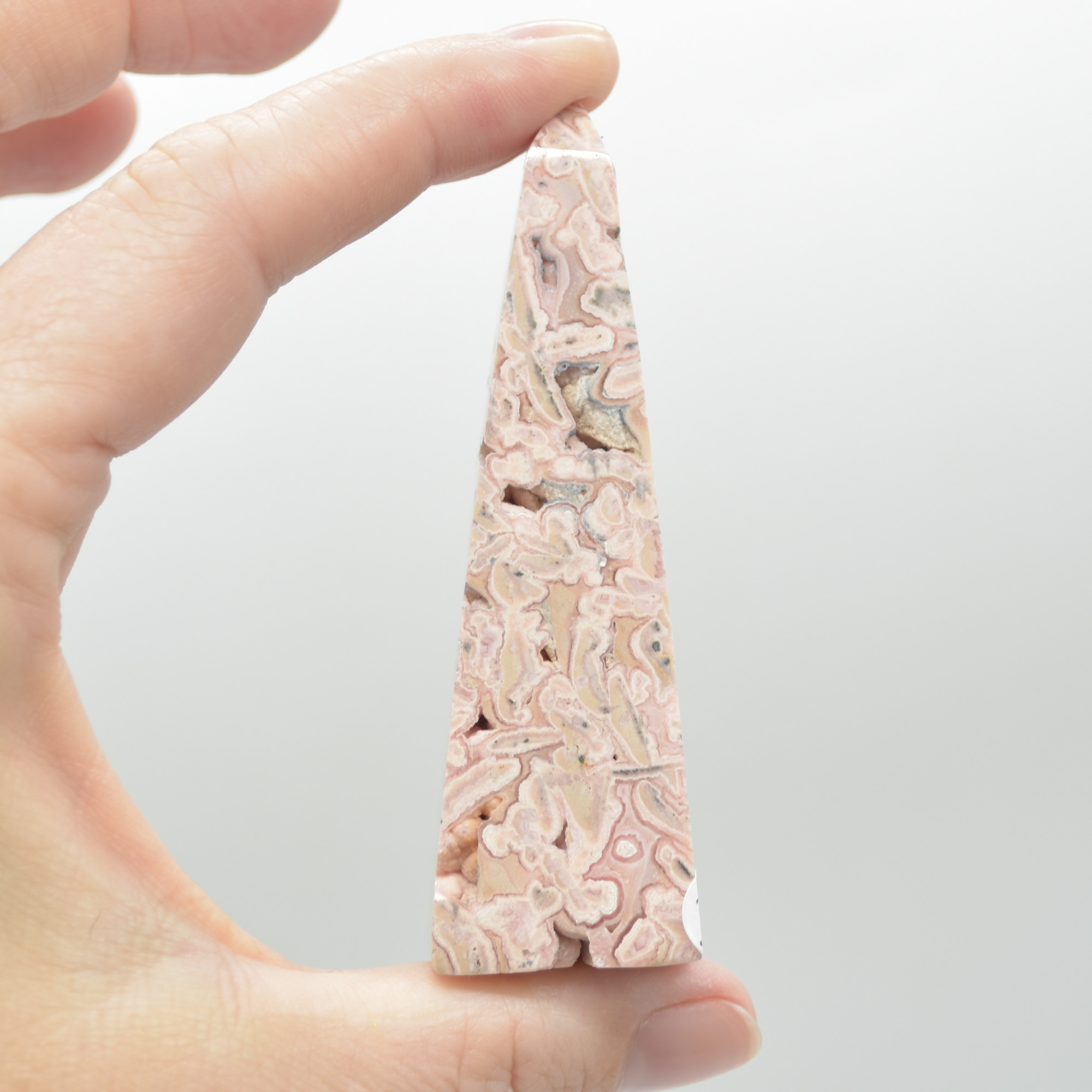 Rhodochrosite Point Tower Wand from Argentina - 87 grams - 8cm #03 - Image 3