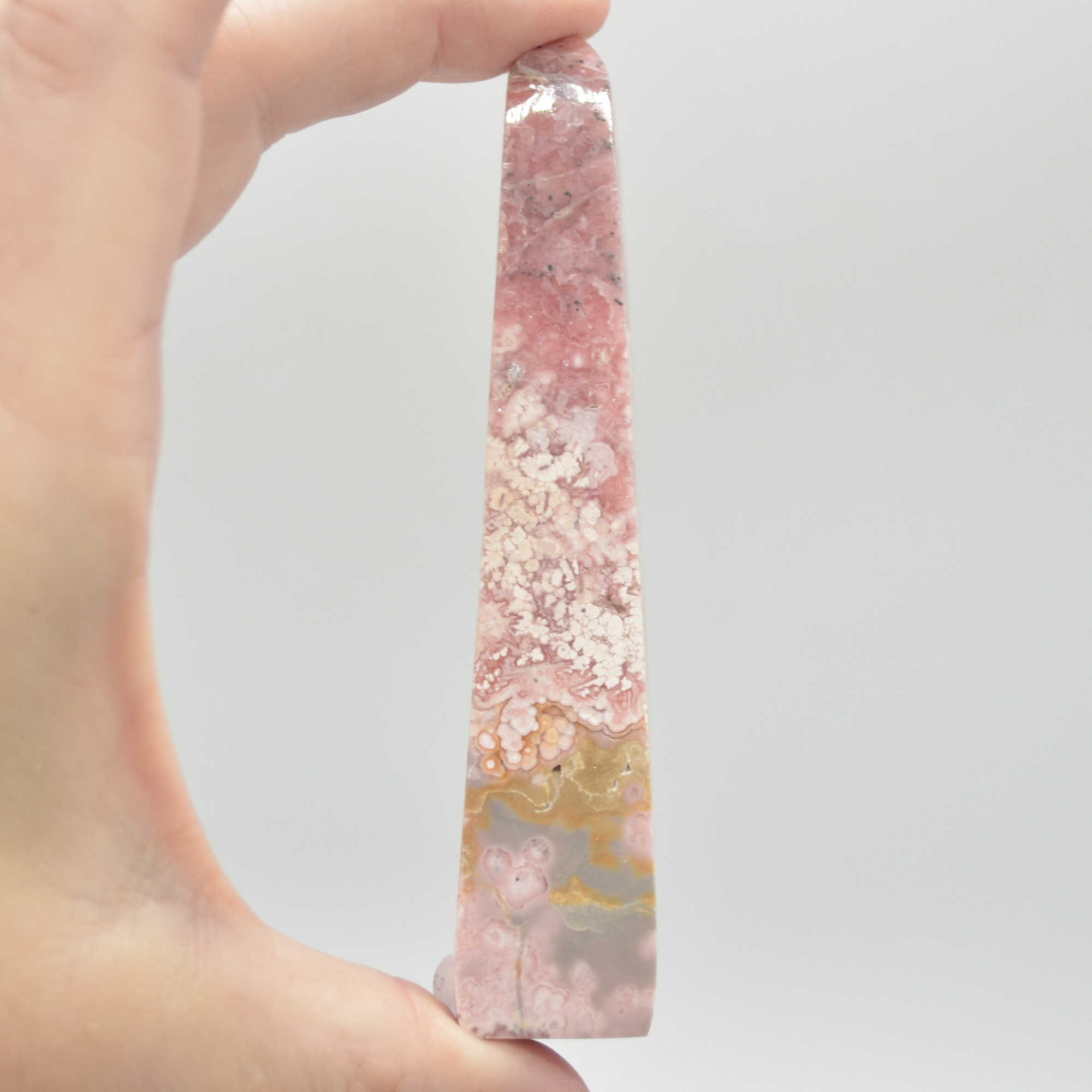 Rhodochrosite Point Tower Wand from Argentina - 87 grams - 10.5cm #06 - Image 2