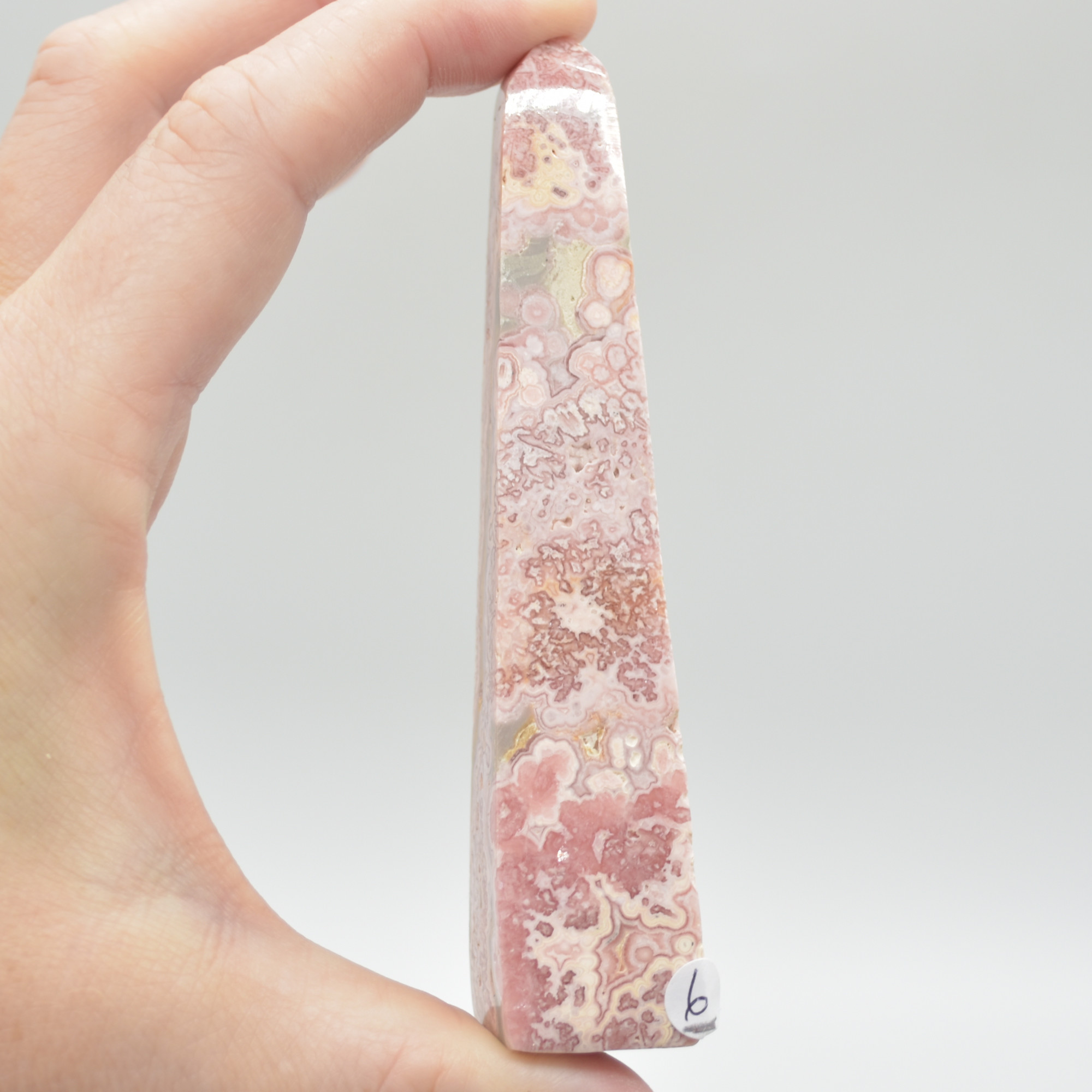 Rhodochrosite Point Tower Wand from Argentina - 87 grams - 10.5cm #06 - Image 4