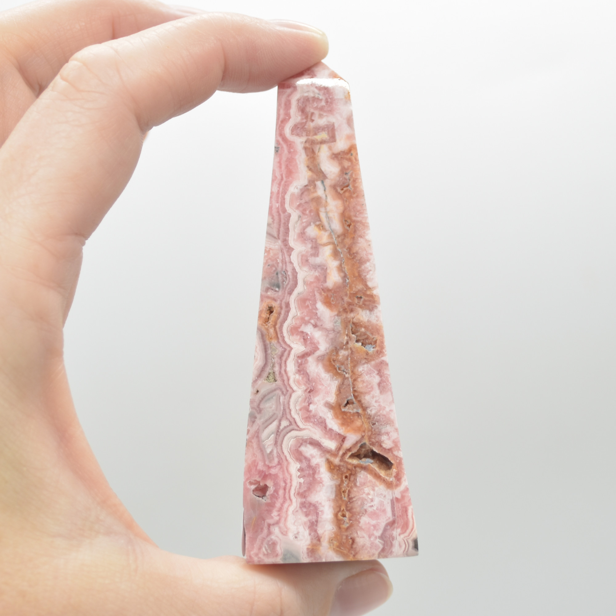 Rhodochrosite Point Tower Wand from Argentina - 114 grams - 8.6cm #15 - Image 2