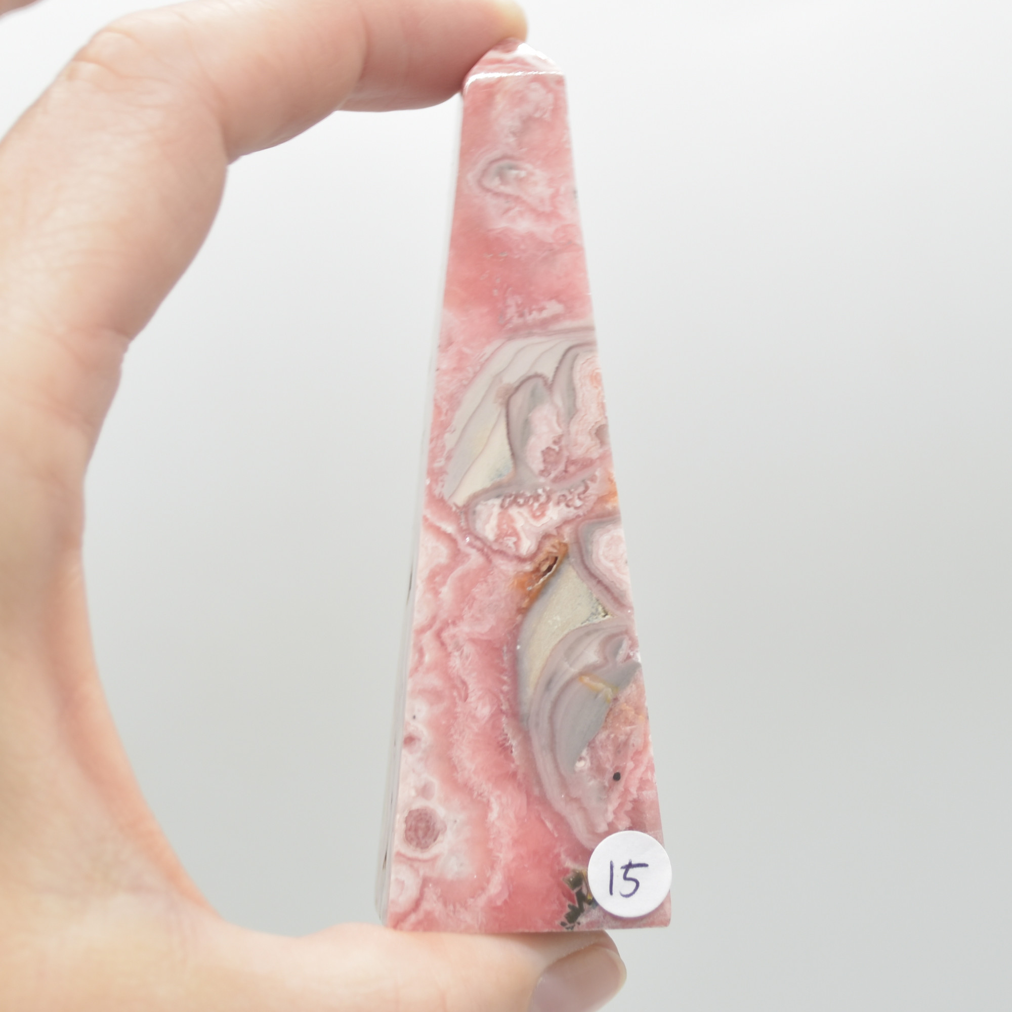 Rhodochrosite Point Tower Wand from Argentina - 114 grams - 8.6cm #15 - Image 3