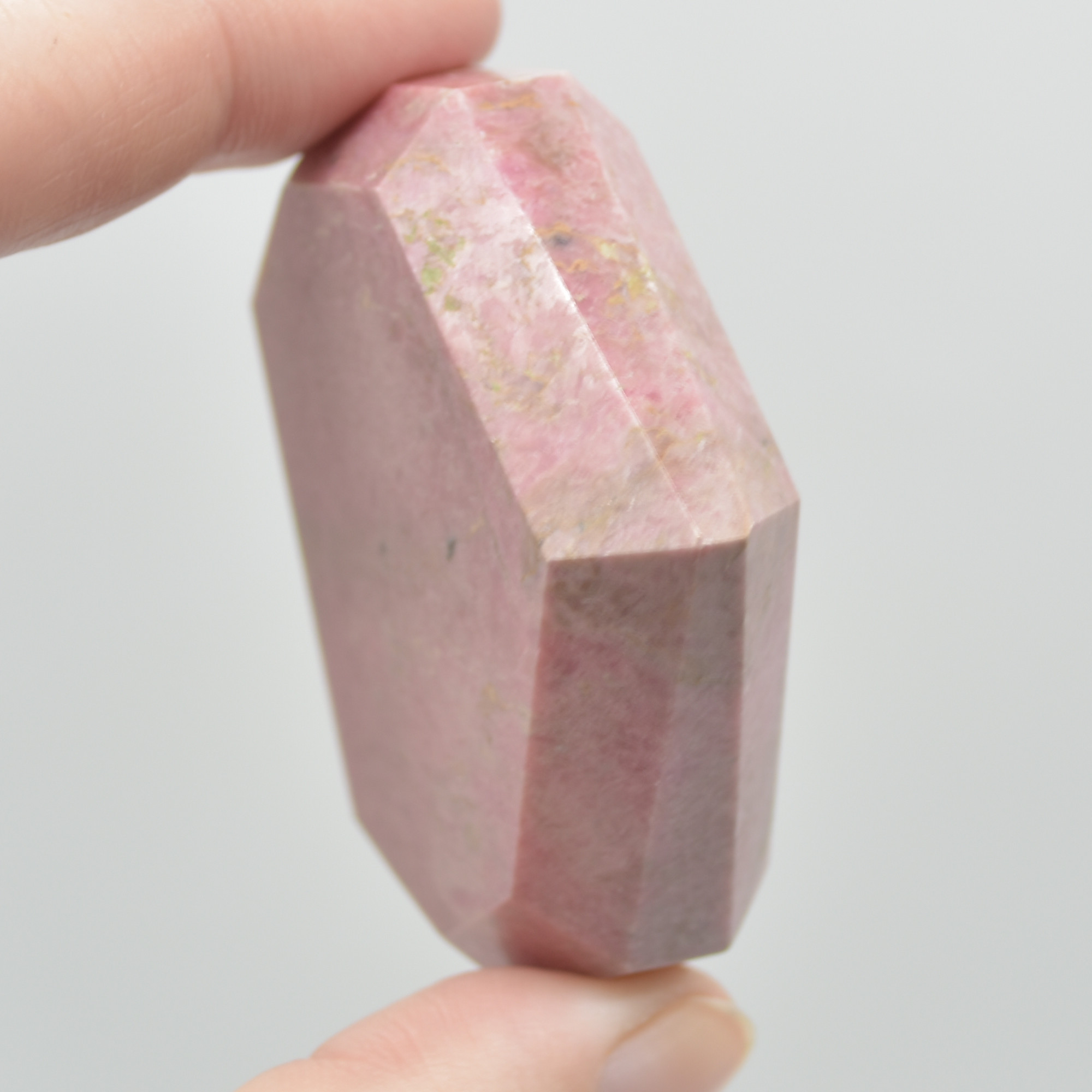 Rhodonite Gemstone Faceted Heart - 5cm #06 - Image 5