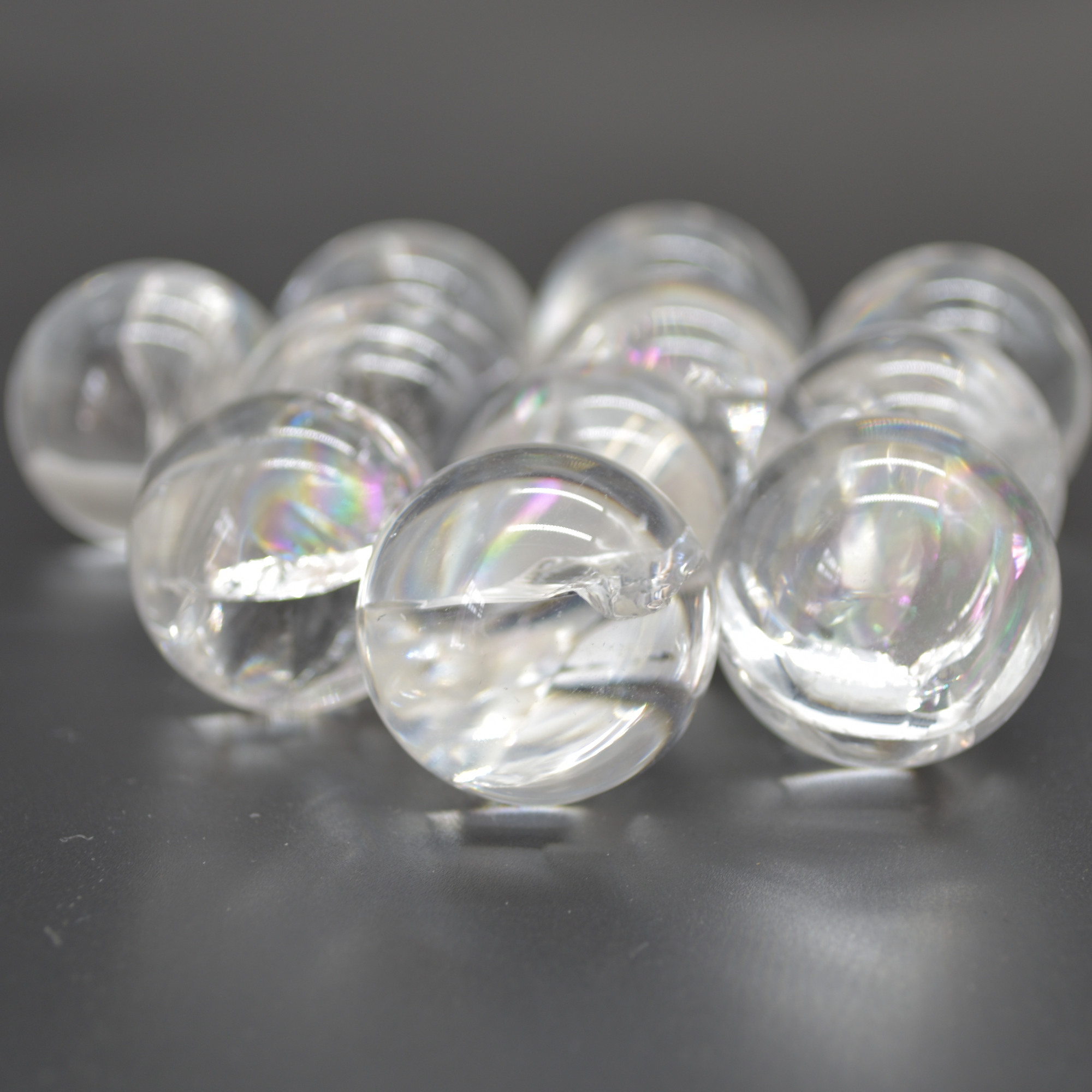 Rainbow Clear Quartz Sphere Ball - 2.5cm - 1 Count - Image 2