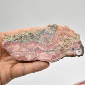Raw Rhodochrosite Slab Slice Specimen from Argentina - 111 grams #02