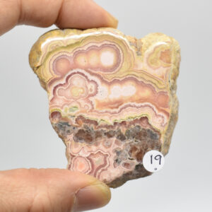 Raw Rhodochrosite Slab Slice Specimen from Argentina - 88 grams #19