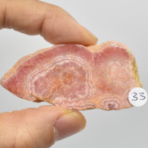 Raw Rhodochrosite Slab Slice Specimen from Argentina - 23 grams #33
