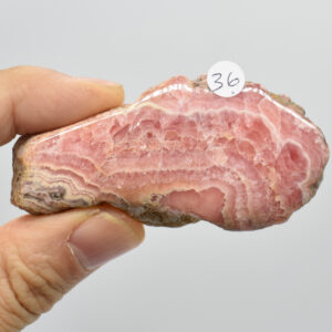 Raw Rhodochrosite Slab Slice Specimen from Argentina - 60 grams #36