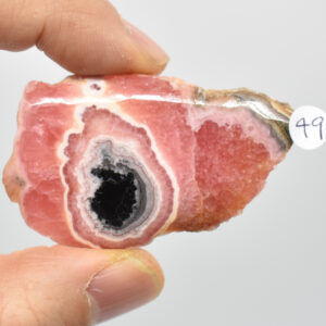 Raw Rhodochrosite Slab Slice Specimen from Argentina - 29 grams #49