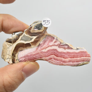 Raw Rhodochrosite Slab Slice Specimen from Argentina - 50 grams #55