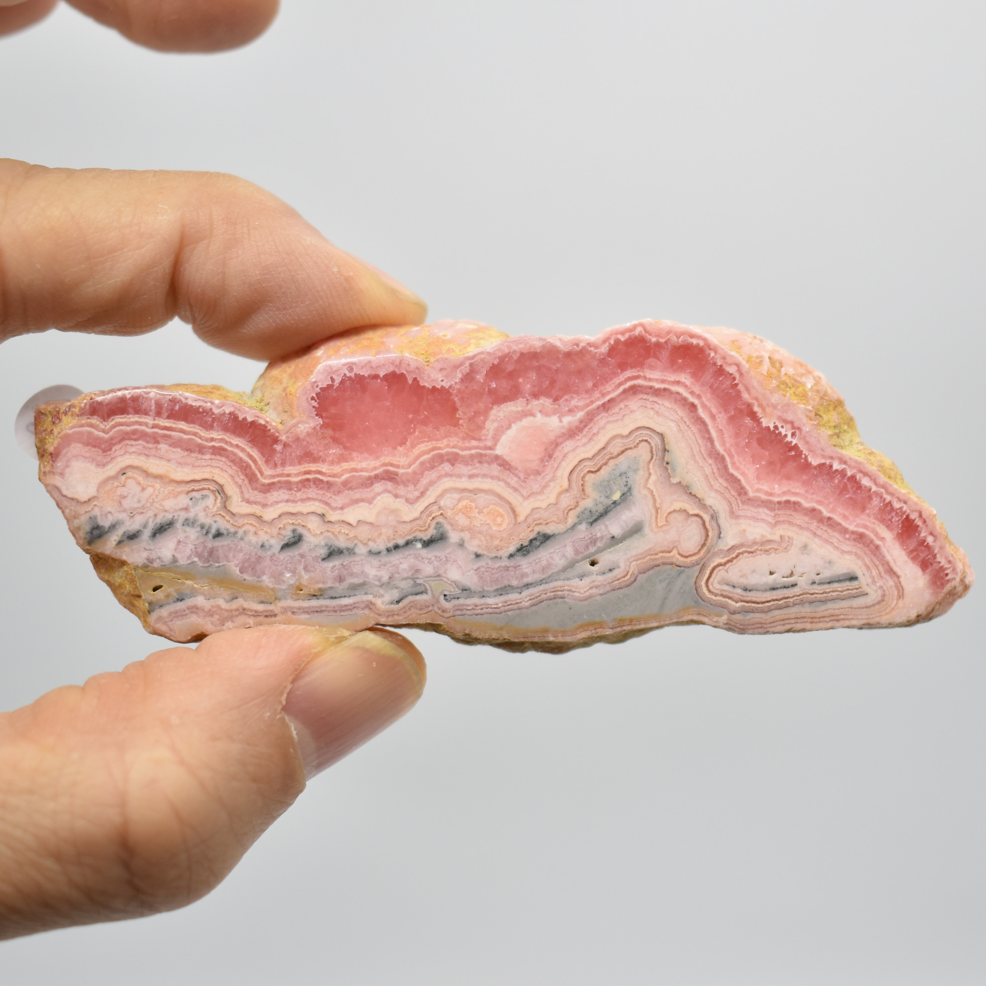 Raw Rhodochrosite Slab Slice Specimen from Argentina - 51 grams #56 - Image 2