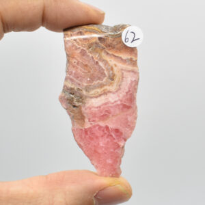 Raw Rhodochrosite Slab Slice Specimen from Argentina - 36 grams #62