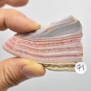 Raw Rhodochrosite Slab Slice Specimen from Argentina - 34 grams #71