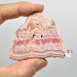 Raw Rhodochrosite Slab Slice Specimen from Argentina - 59 grams #73