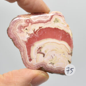 Rhodochrosite Slab Slice Specimen from Argentina - 27 grams #75
