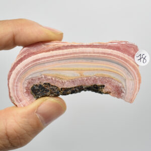 Raw Rhodochrosite Slab Slice Specimen from Argentina - 48 grams #78