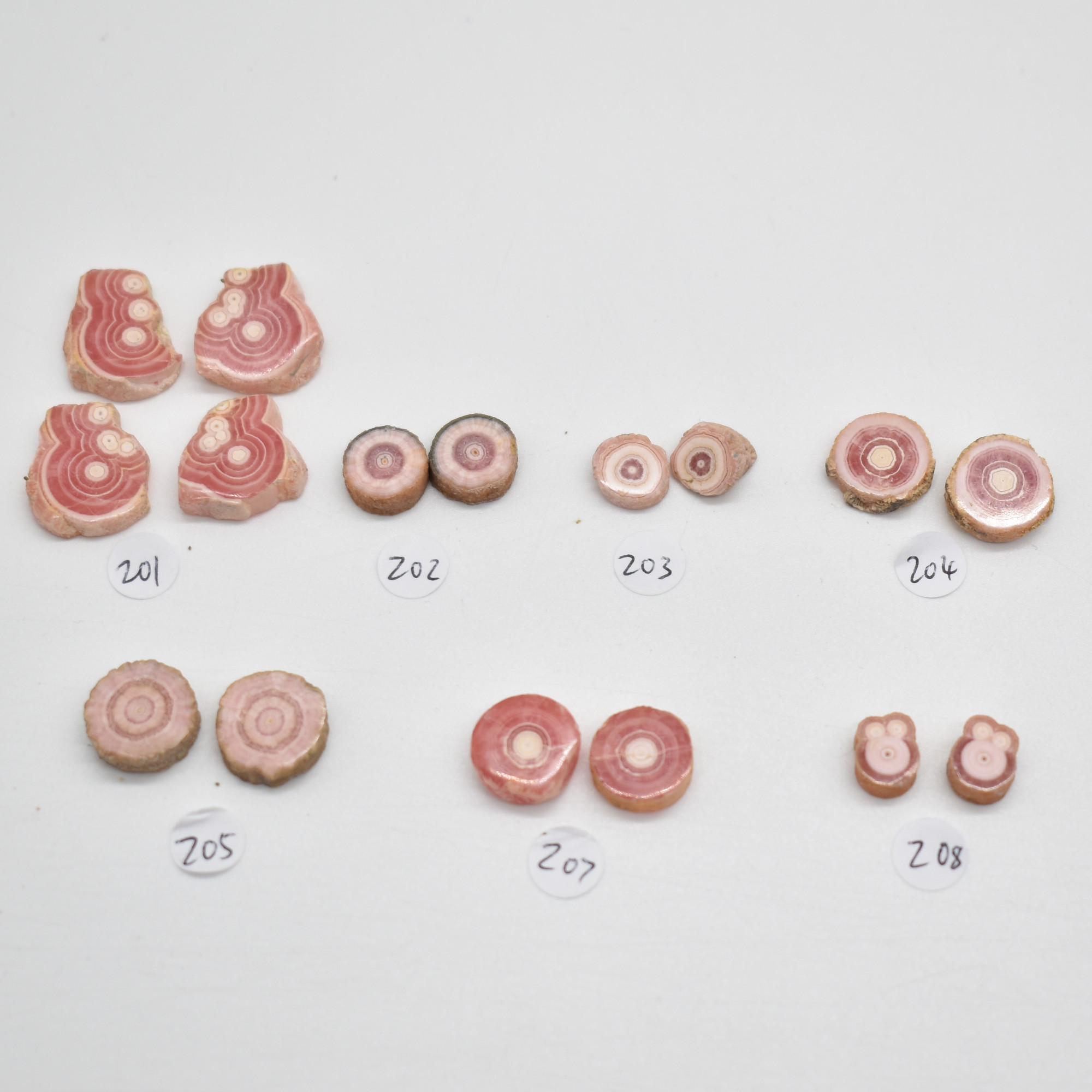 Rhodochrosite Stalactite Slices from Argentina - Lot 2 - 7 options - Image 2