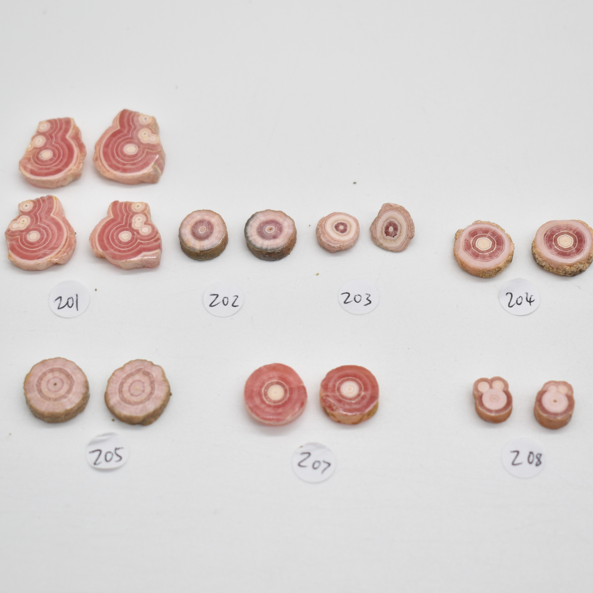 Rhodochrosite Stalactite Slices from Argentina - Lot 2 - 7 options - Image 3