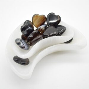 Black Banded Agate Heart - 3cm - 1 Count