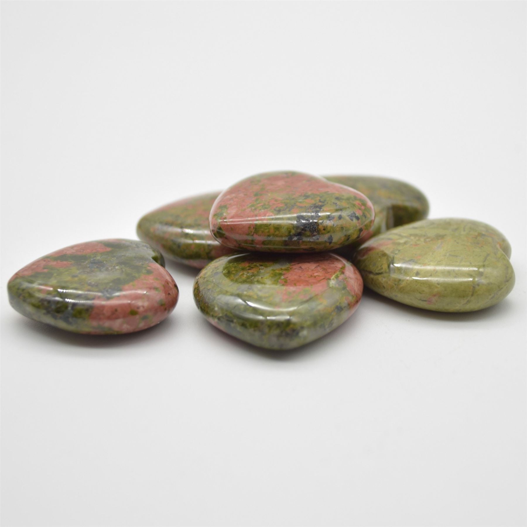 Unakite Heart - 3cm - 1 Count - Image 3