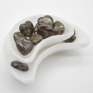Dragon Blood Jasper Heart - 3cm - 1 Count
