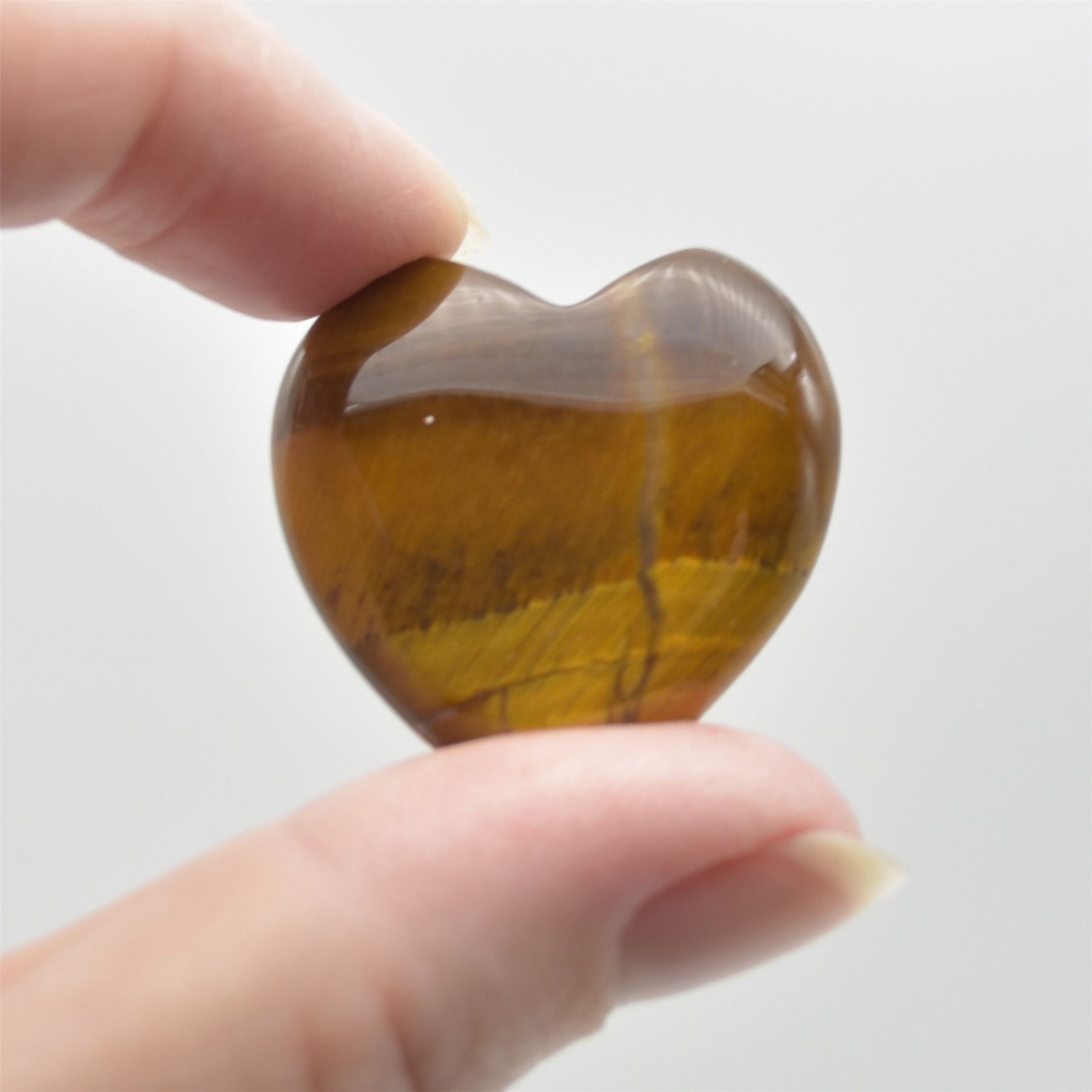 Tiger Eye Heart - 3cm - 1 Count - Image 5