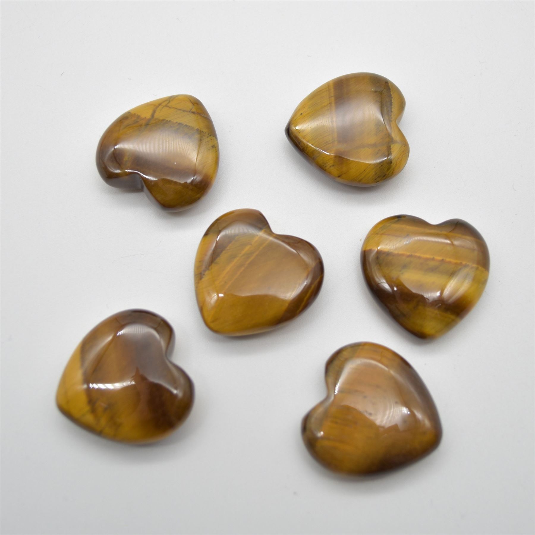 Tiger Eye Heart - 3cm - 1 Count - Image 2