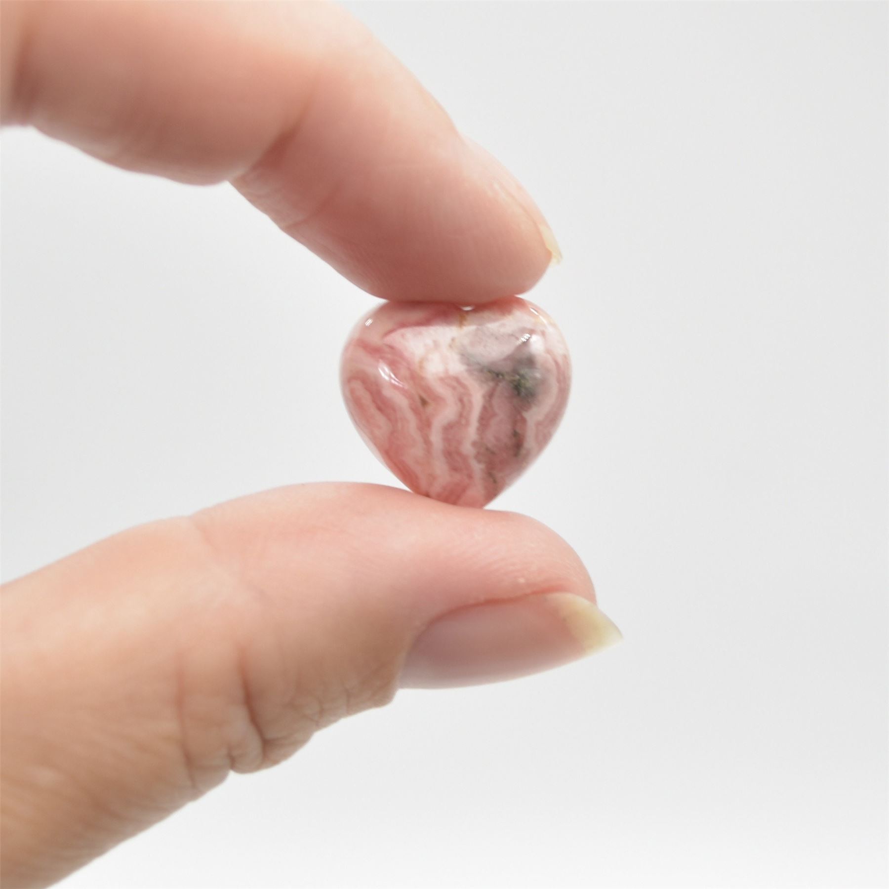 Rhodochrosite Tiny Heart - 1.5cm - 1 Count - Image 4