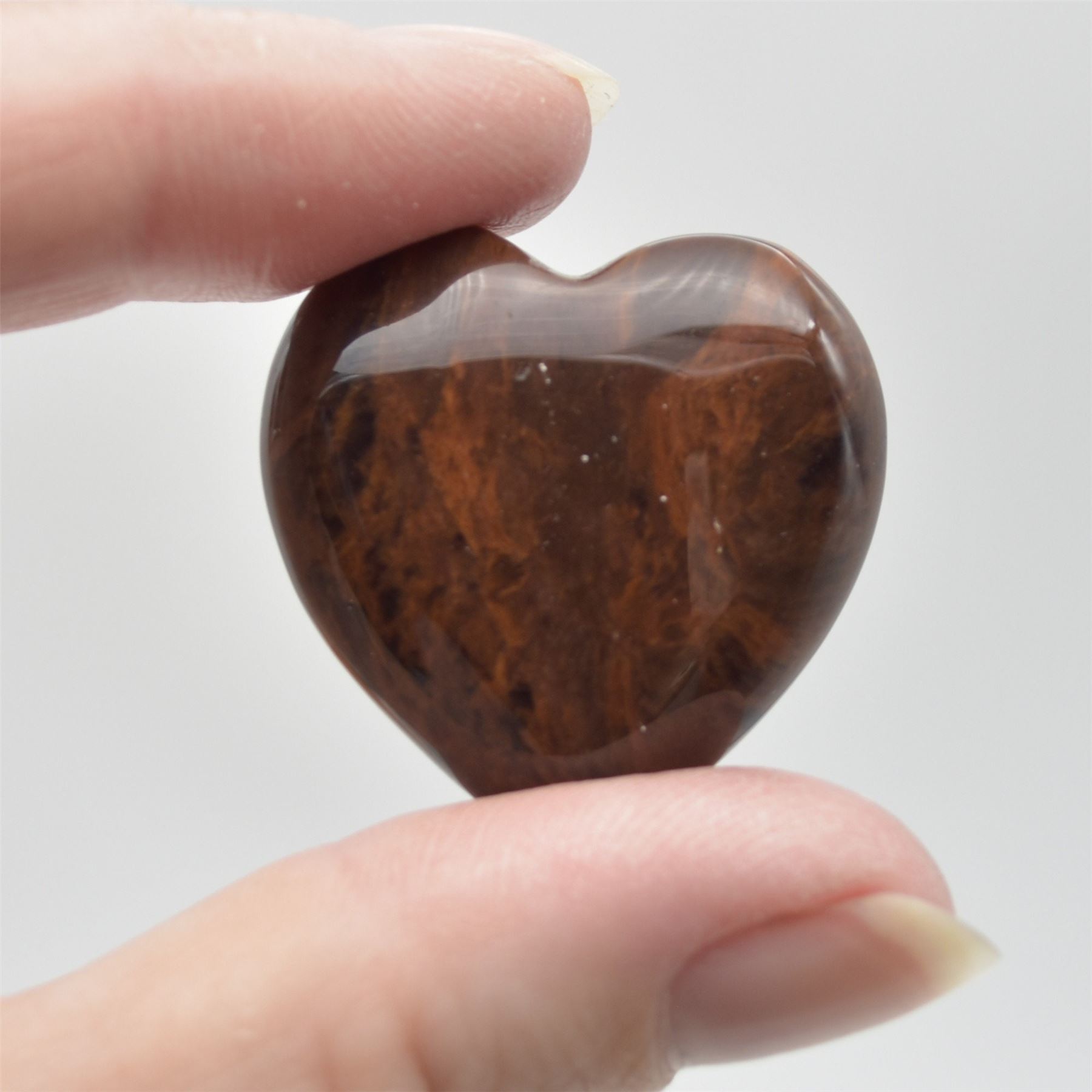Mahogany Obsidian Heart - 3cm - 1 Count - Image 4