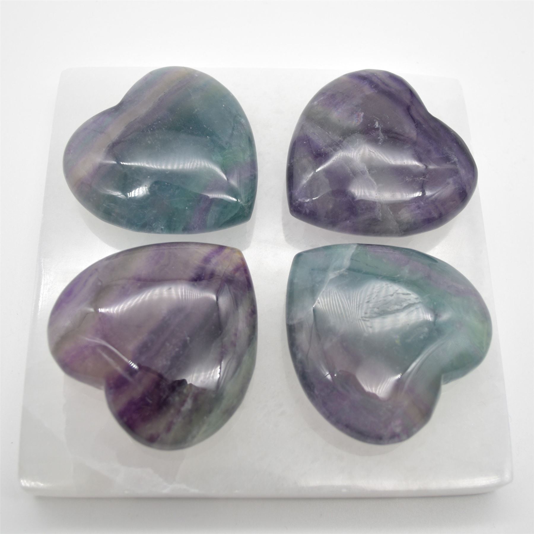 Rainbow Fluorite Crystal Heart - 6cm - 1 Count - Image 6