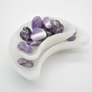 Chevron Amethyst Heart - 3cm - 1 Count