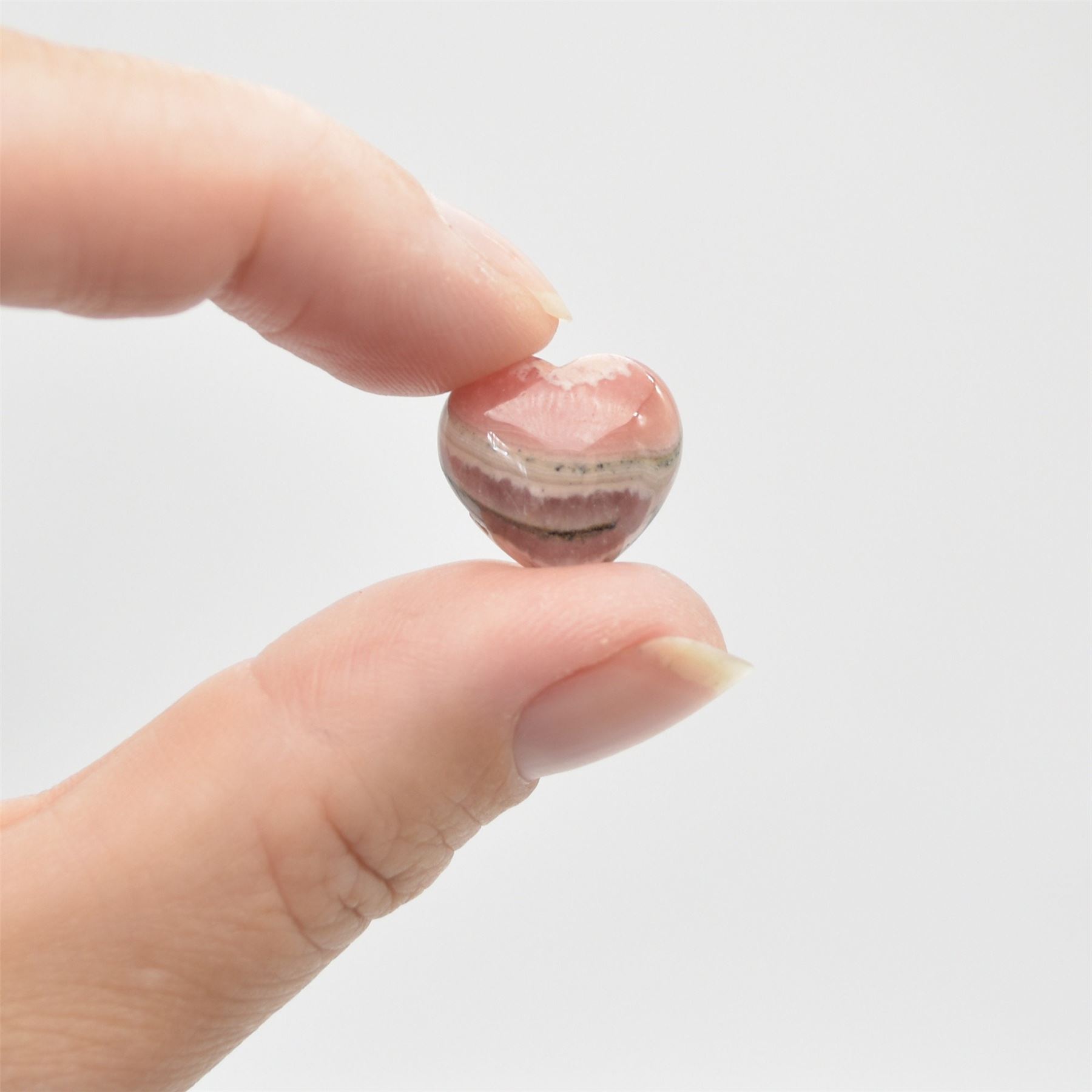 Rhodochrosite Tiny Heart - 1.5cm - 1 Count - Image 5