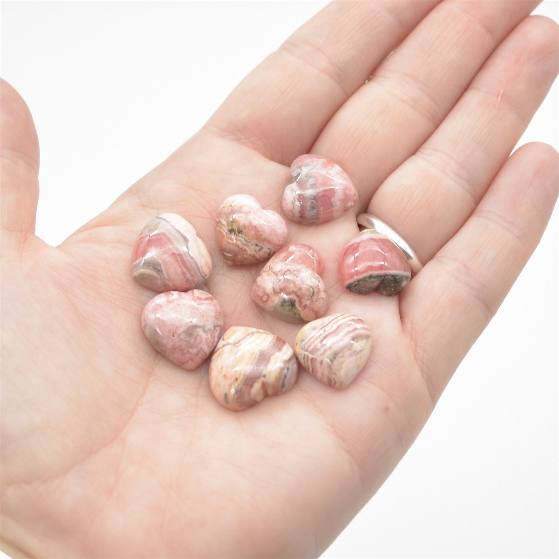 Rhodochrosite Tiny Heart - 1.5cm - 1 Count - Image 7