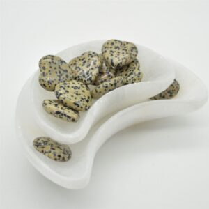 Dalmatian Jasper Heart - 3cm - 1 Count