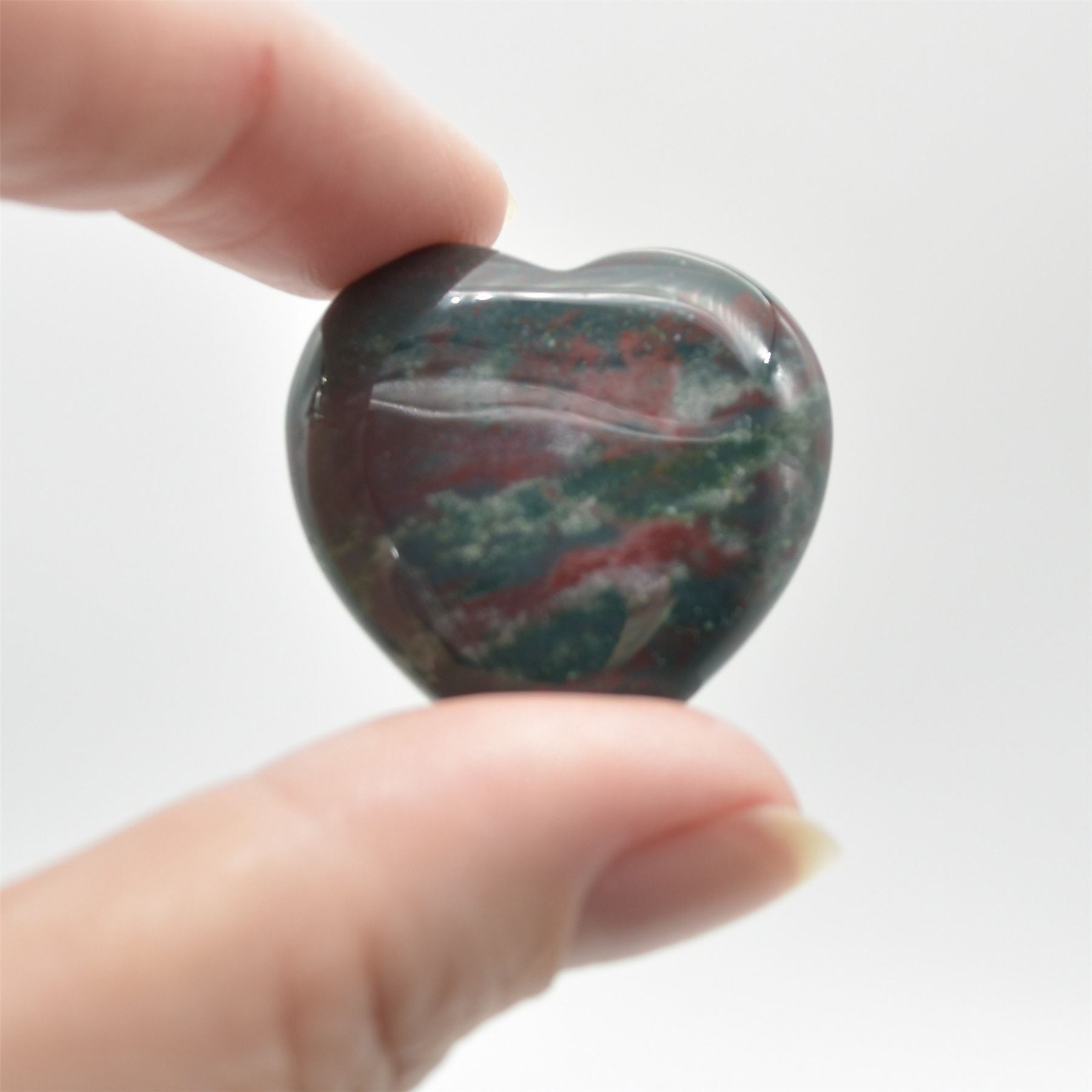 Bloodstone Heart - 3cm - 1 Count - Image 3
