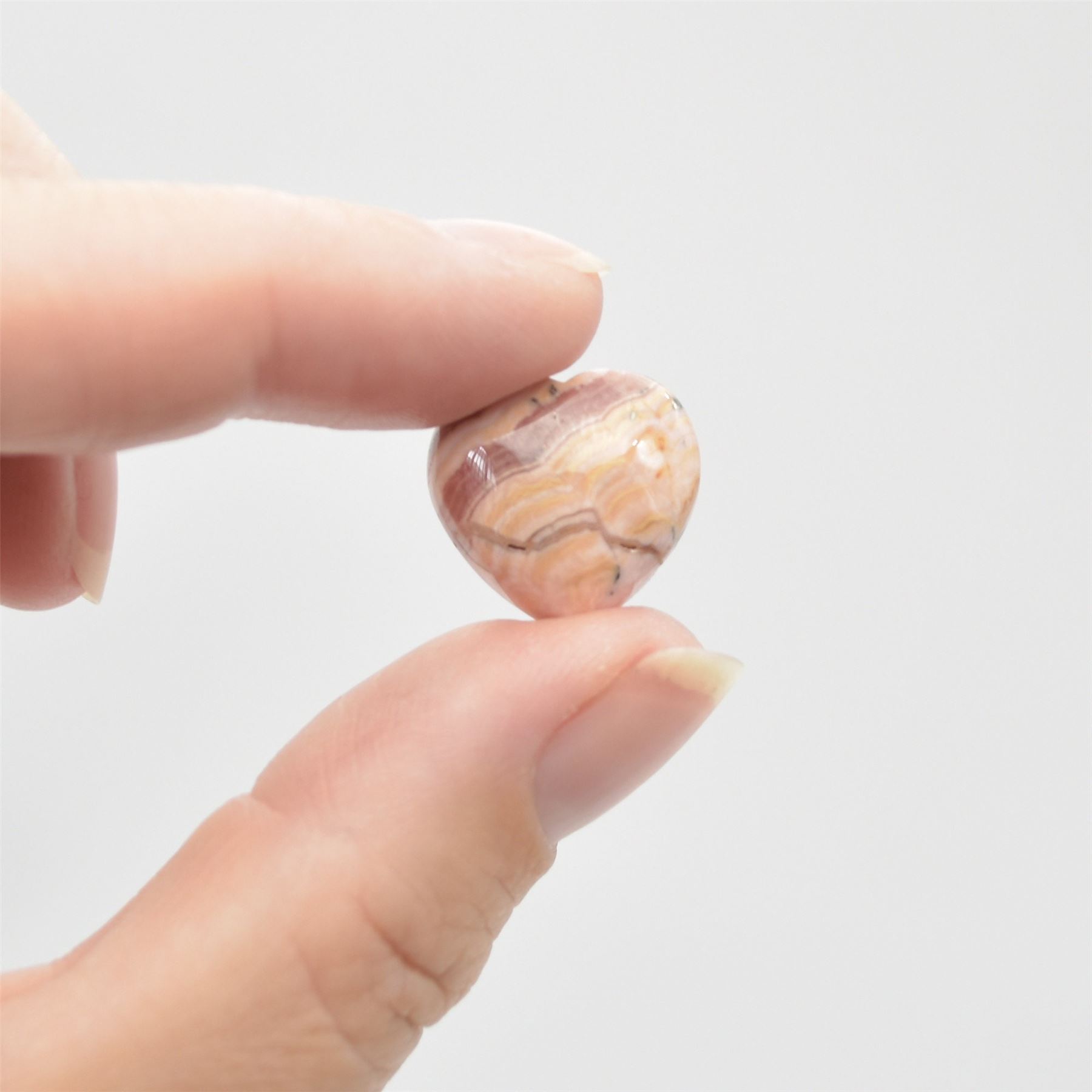 Rhodochrosite Tiny Heart - 1.5cm - 1 Count - Image 6