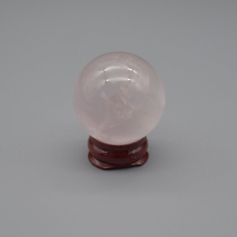 Madagascar Rose Quartz Crystal Sphere Ball - 71 grams - 3.5cm - #01