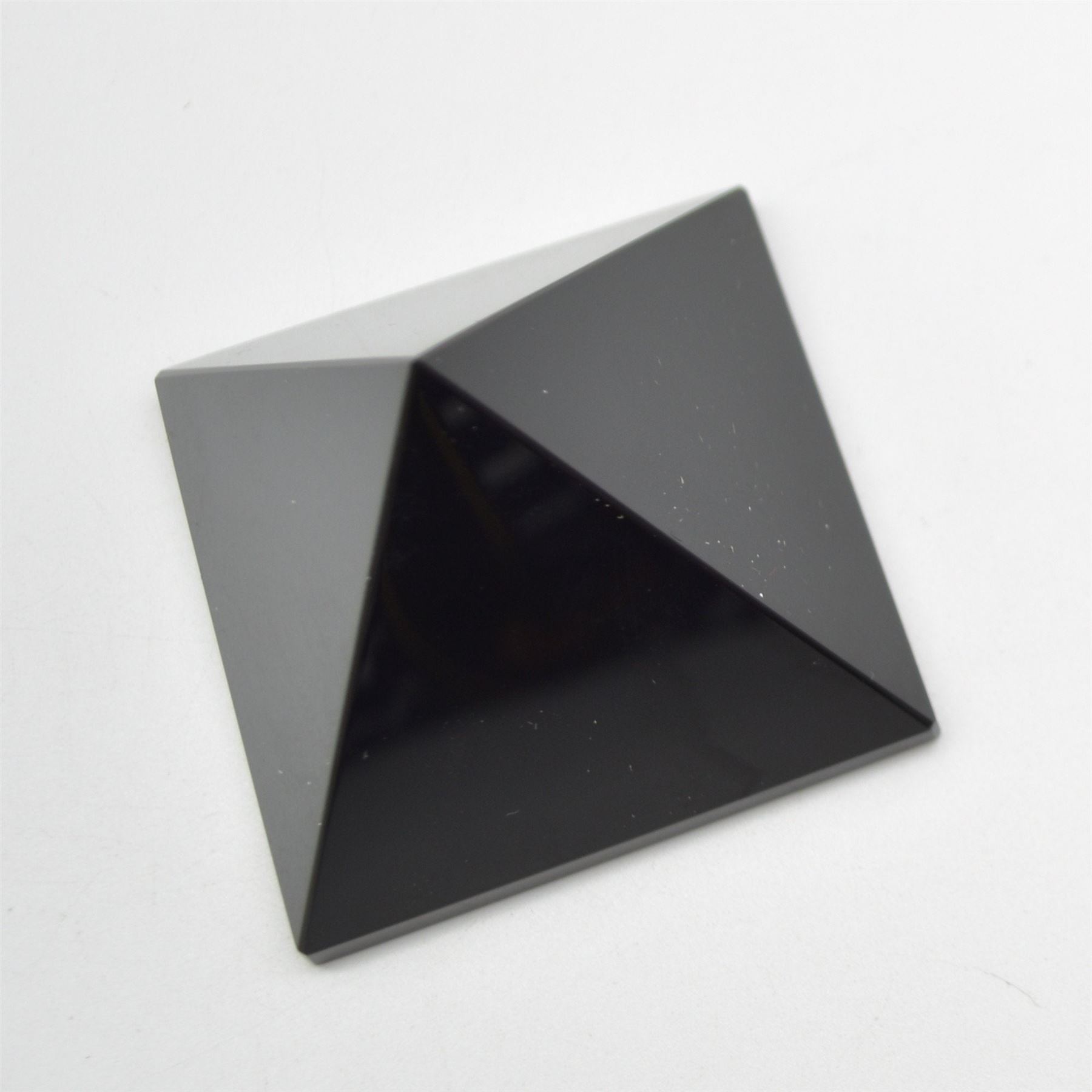 Black Obsidian Crystal Pyramid - 6cm x 5.5cm - Image 2