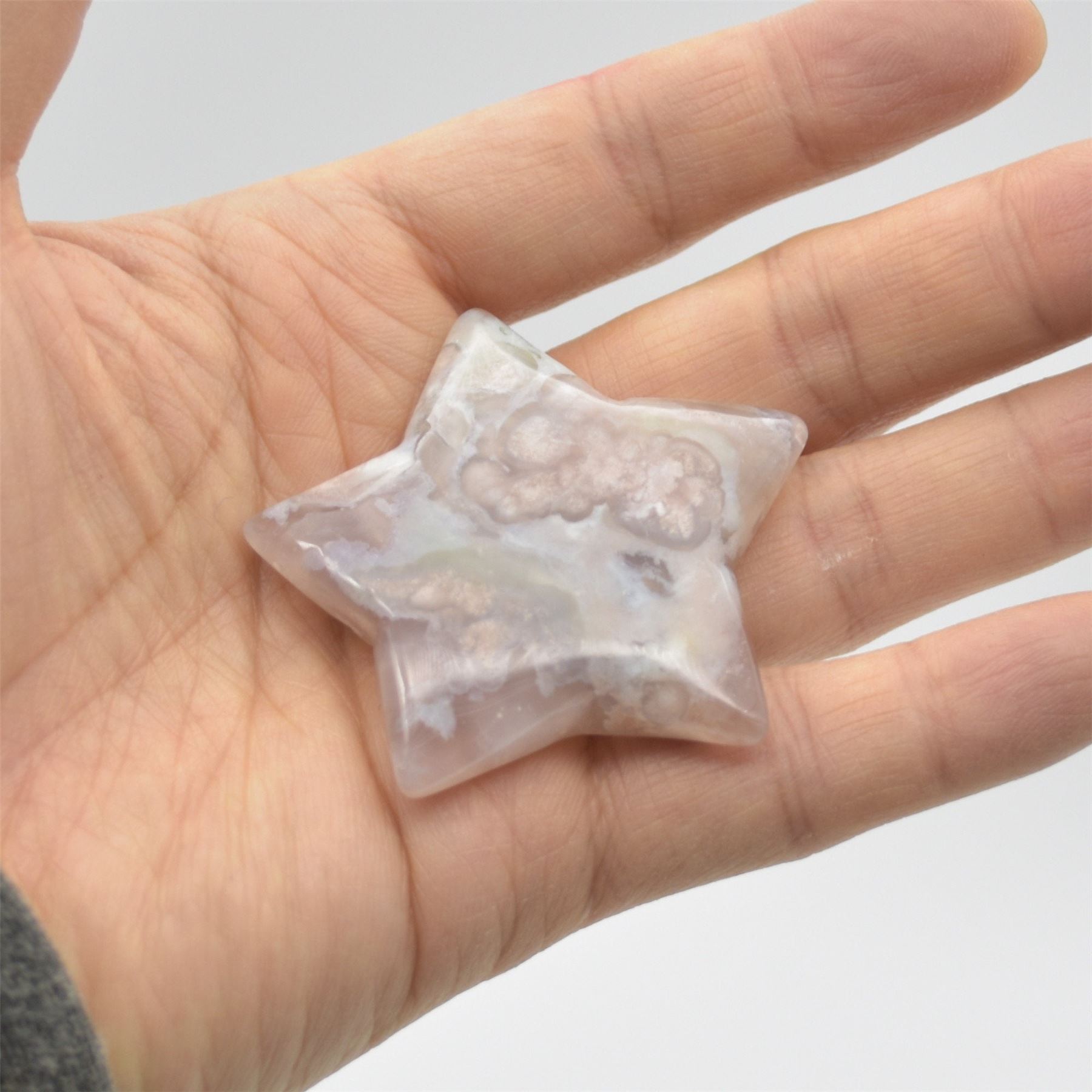 Flower Agate Star - 5cm - Image 3