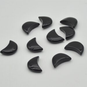 Black Sheen Obsidian Moon - 3cm