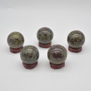 Dragon Blood Jasper Crystal Sphere Ball  -  4cm - 4.5cm -  100 - 140 grams