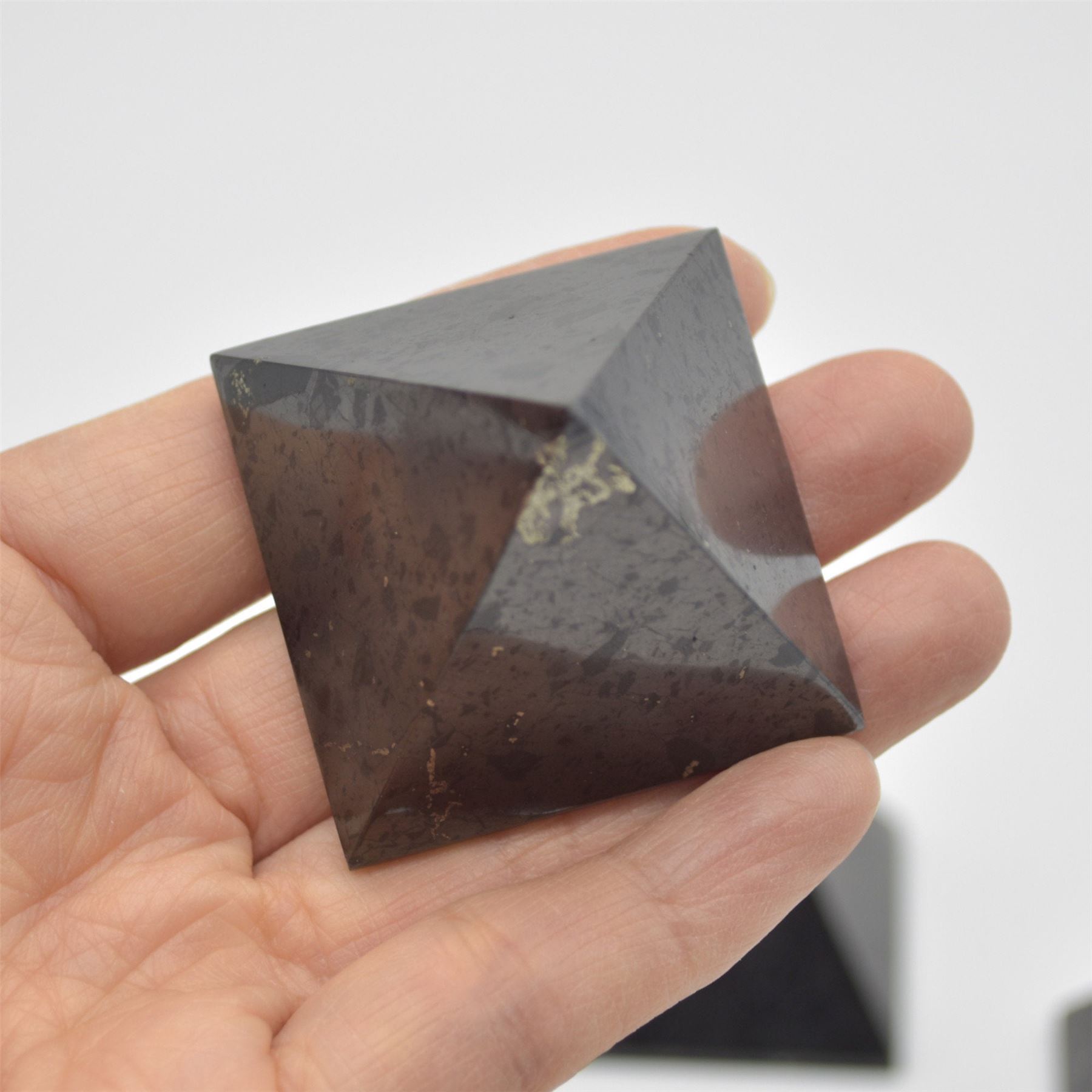 Shungite Crystal Pyramid - 4.5cm x 4cm - Image 3
