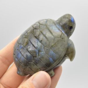 Labradorite Turtle - 7.5cm x 5cm x 2.5cm - 107 grams