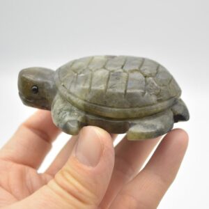 Labradorite Turtle - 7cm x 5.5cm x 2.5cm - 119 grams