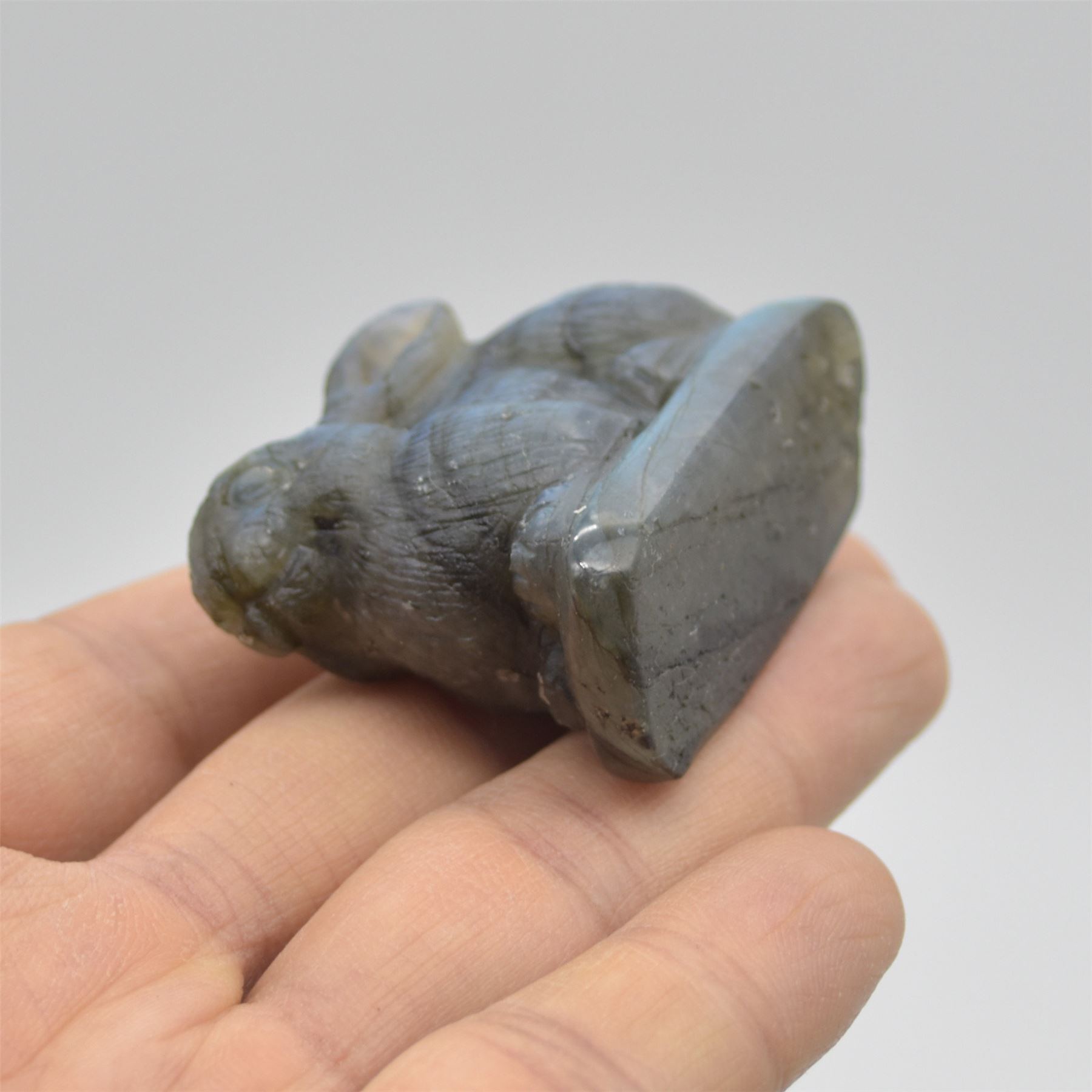 Labradorite Bunny Rabbit - 5cm x 4cm x 2cm - 59 grams - Image 5